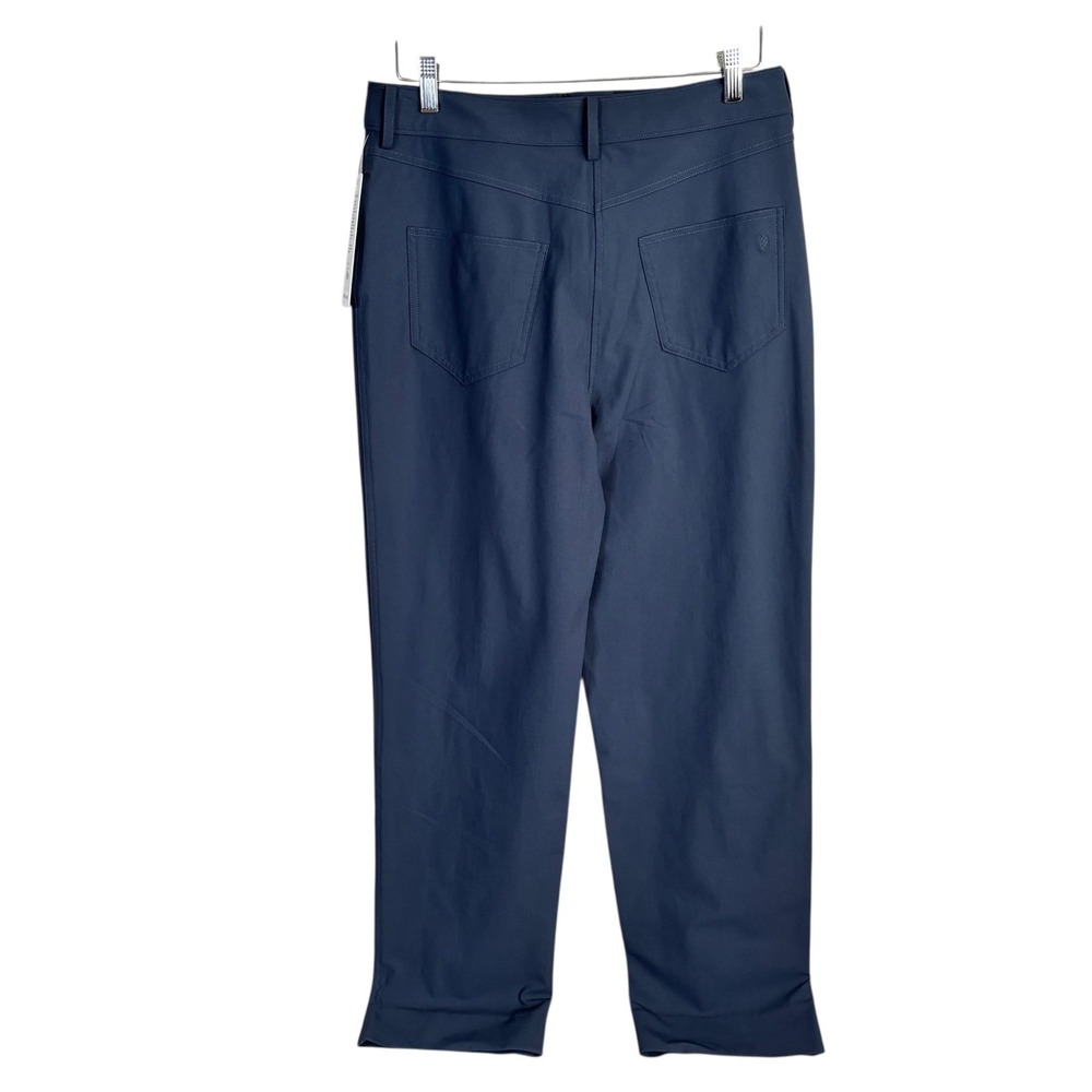 NEW Rhone Commuter Pants Straight Leg High Rise Womens 10 Navy Blue Stretch $148 - Picture 3 of 8